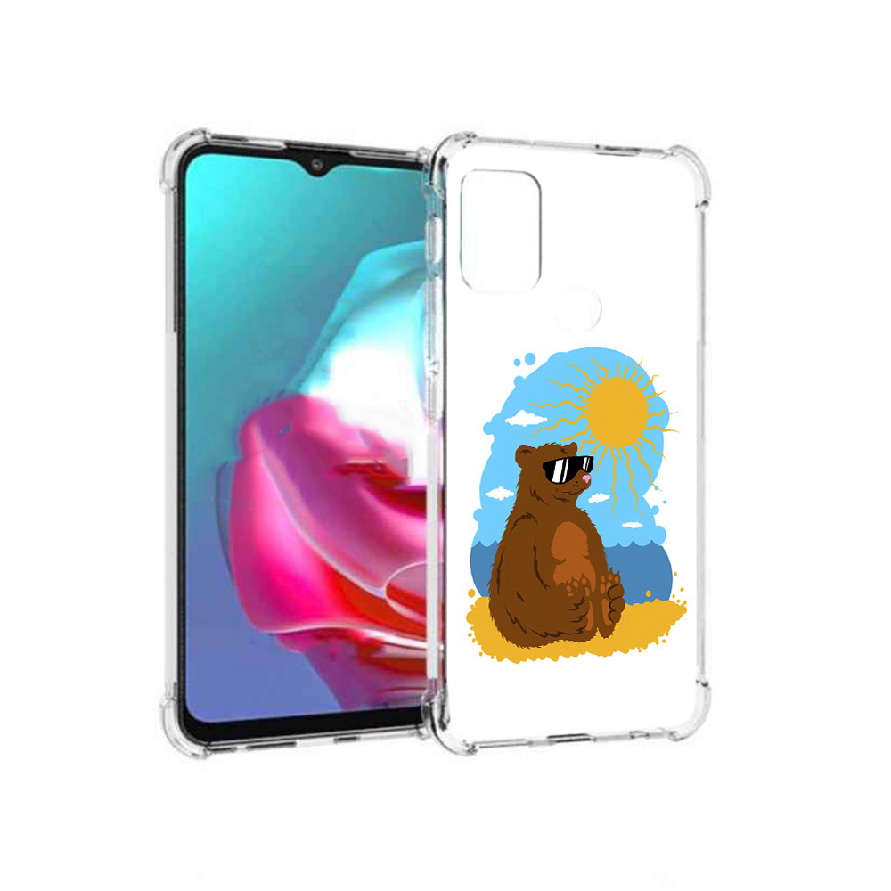 

Чехол MyPads Tocco для Motorola Moto G медведь на чиле (PT227061.346.468), Прозрачный, Tocco