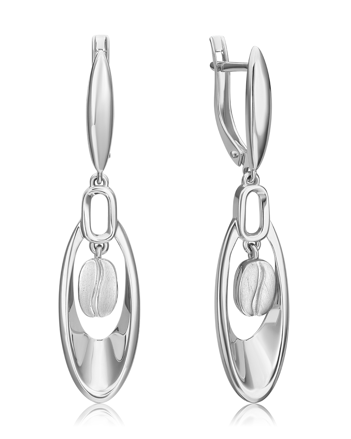 

Серьги подвески из белого золота PLATINA jewelry 02-4922-00, 02-4922-00