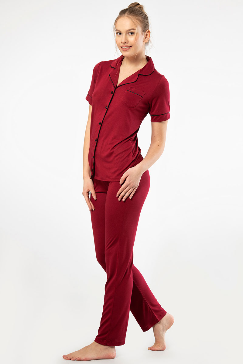 

Пижама женская Turen 3368 бордовая XXL, 3368