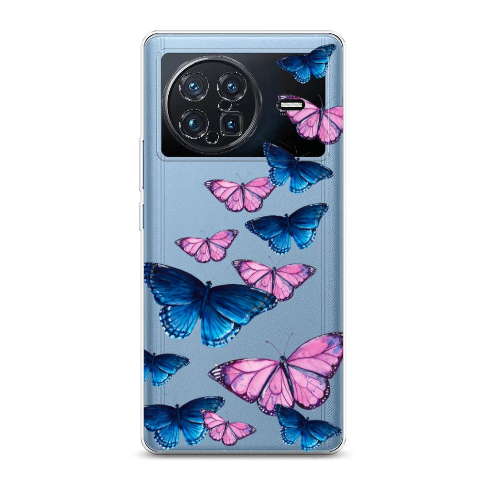 фото Силиконовый чехол "полет бабочек" на vivo x note awog