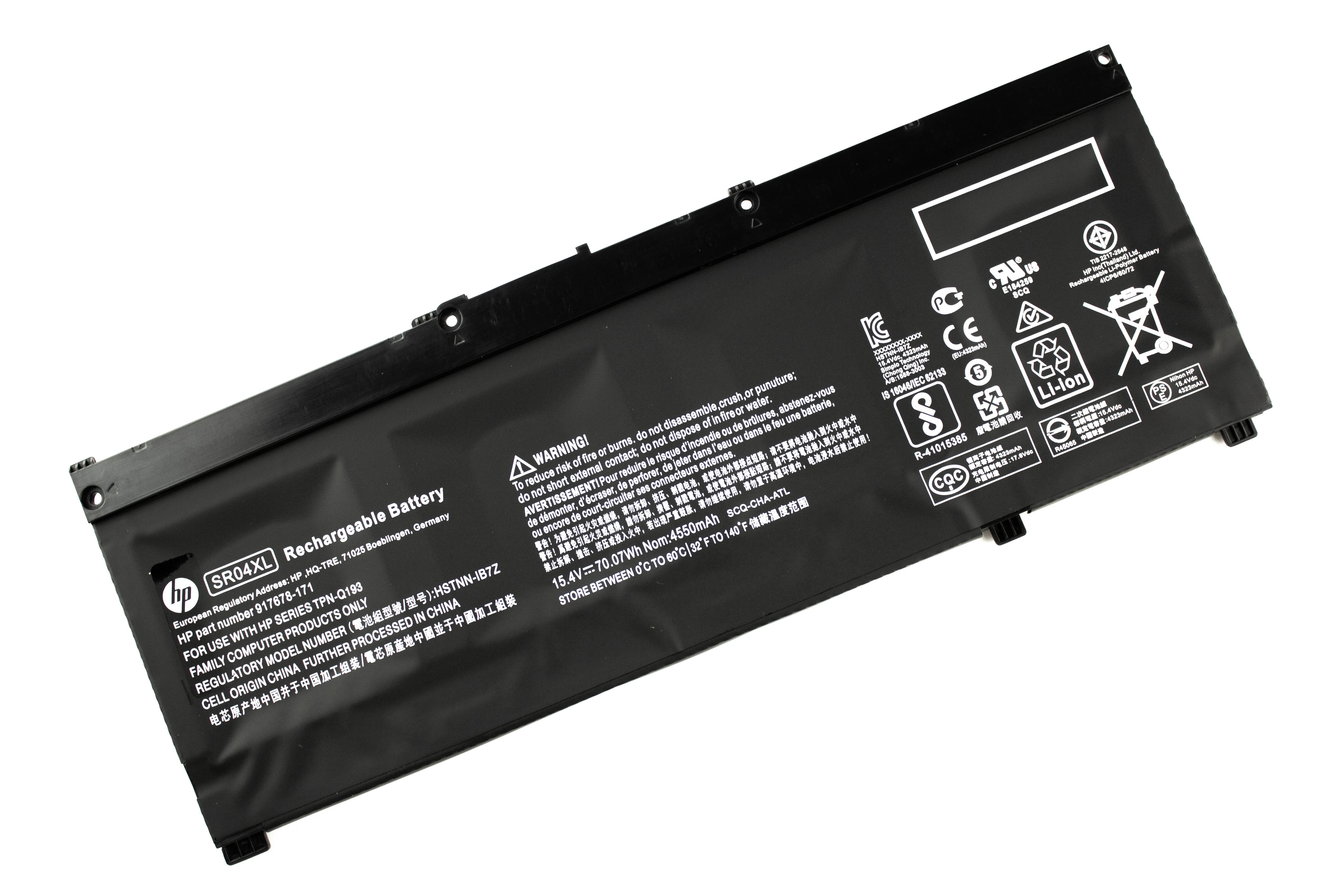 

Аккумулятор для ноутбука HP 15-CE 15-DC ORG (15.4V 4300mAh) SR04XL