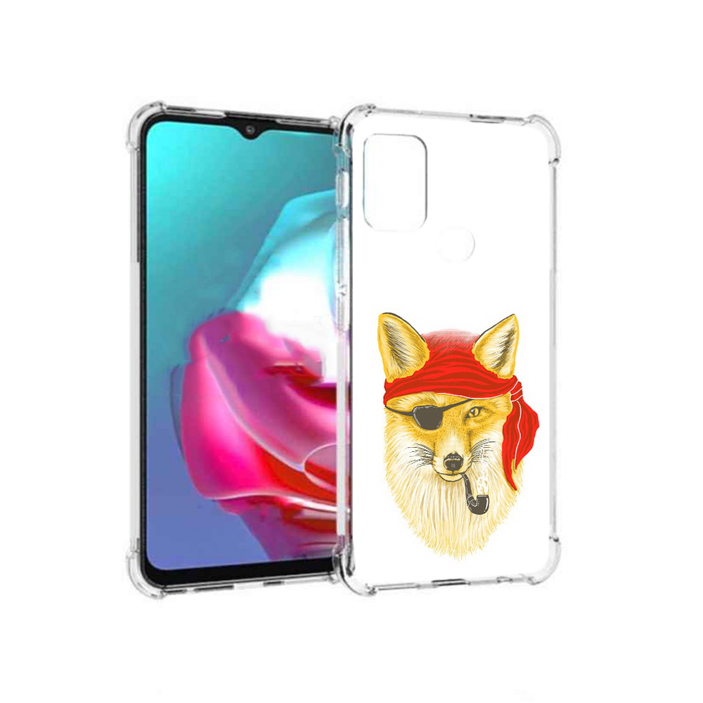 

Чехол MyPads Tocco для Motorola Moto G лиса-пират (PT227061.346.440), Прозрачный, Tocco
