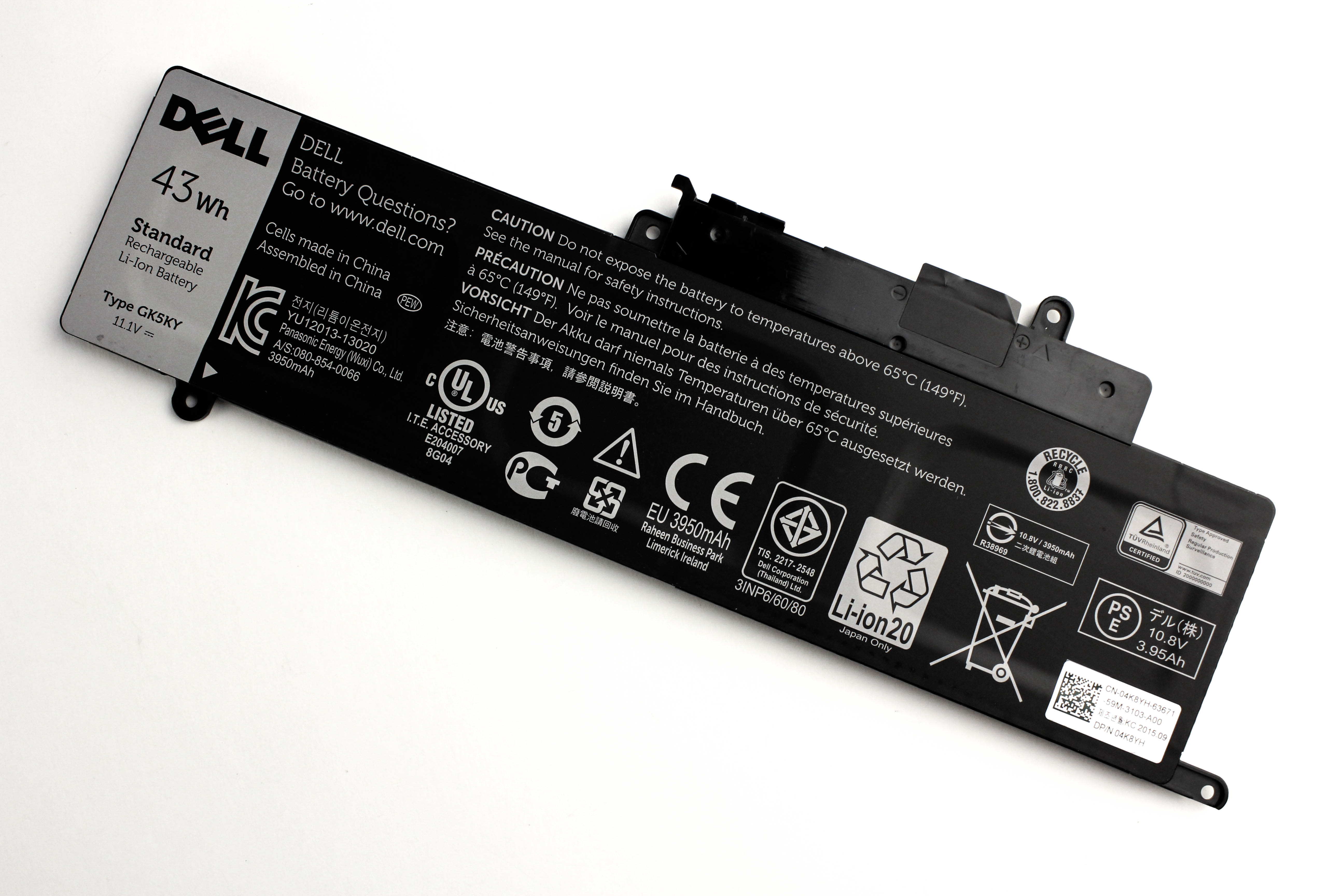 

Аккумулятор для ноутбука Dell 13-7000 (11.1V 3800mAh) 04K8YH GK5KY RHN1C