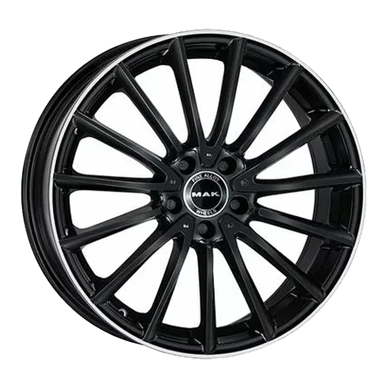

Колесный диск MAK, Komet 7.5x17/5x112ET40 66.6 GlossBlackMirrorRing, Черный
