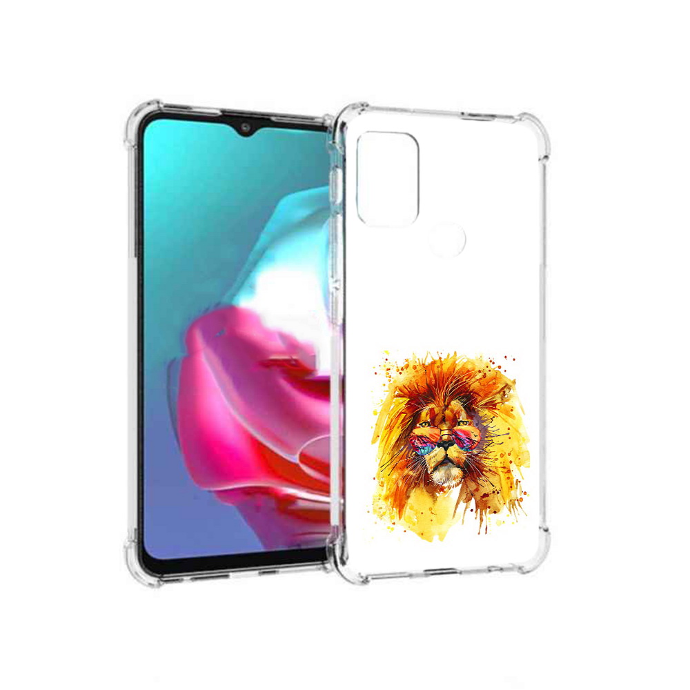 

Чехол MyPads Tocco для Motorola Moto G лев в очках (PT227061.346.436), Прозрачный, Tocco