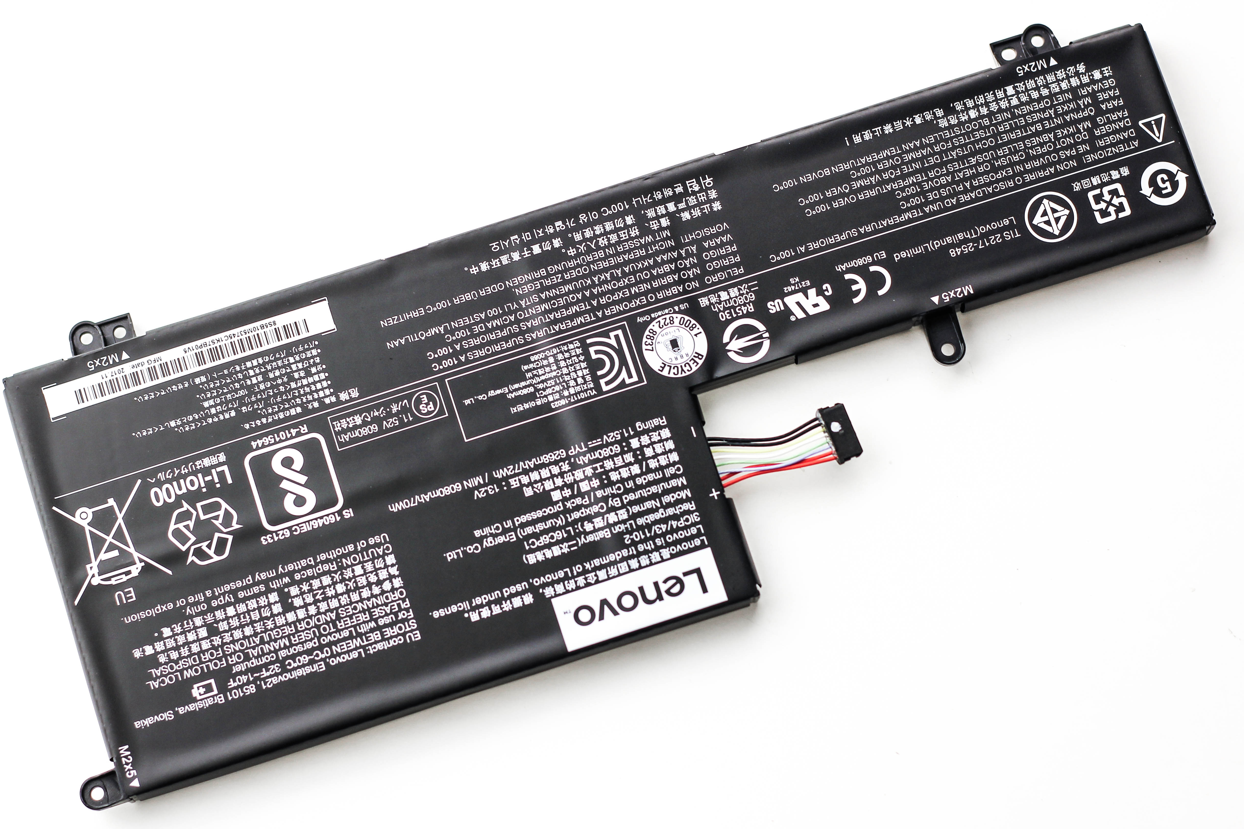 

Аккумулятор для ноутбука Lenovo 720-15IKB (11.52V 6080mAh) ORG L16C6PC1 L16M6PC1