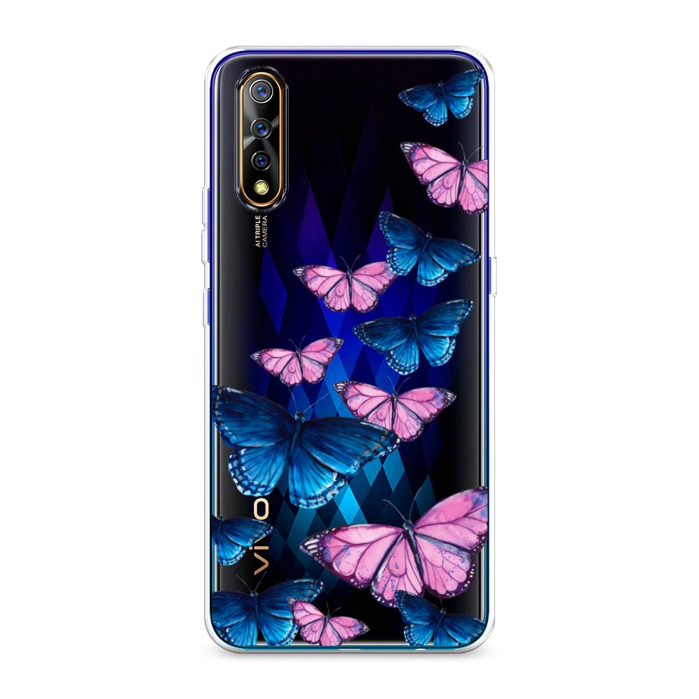 фото Силиконовый чехол "полет бабочек" на vivo v17 neo awog