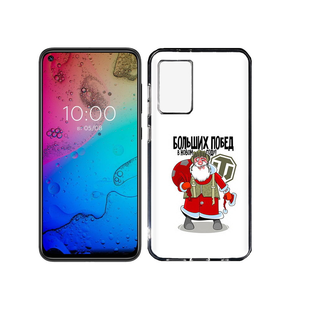

Чехол MyPads Tocco для BQ Aurora Дед мороз и World of Tanks, Прозрачный, Tocco