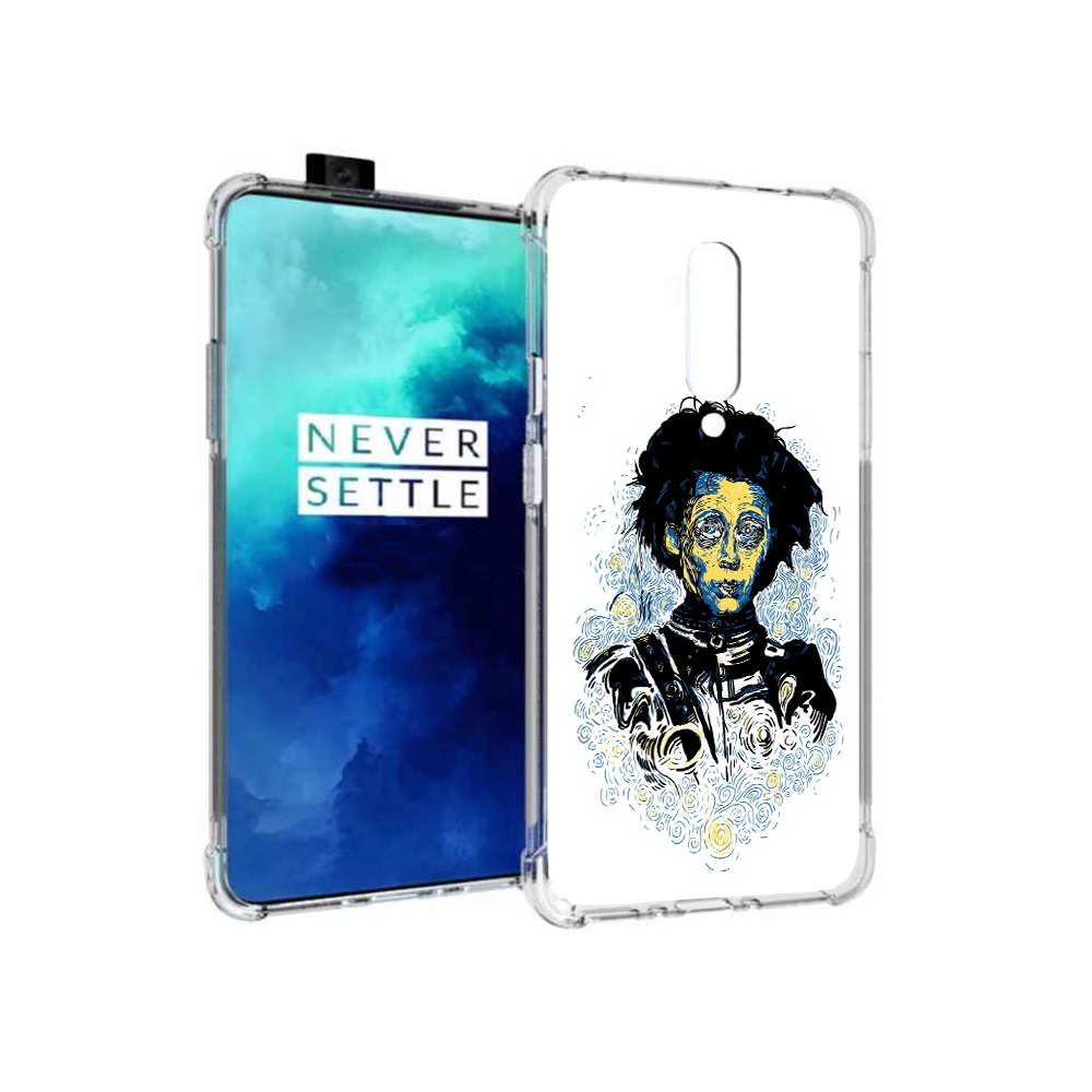 

Чехол MyPads Tocco для OnePlus 7T Pro парень черно-белый абстракция (PT139735.142.535), Прозрачный, Tocco