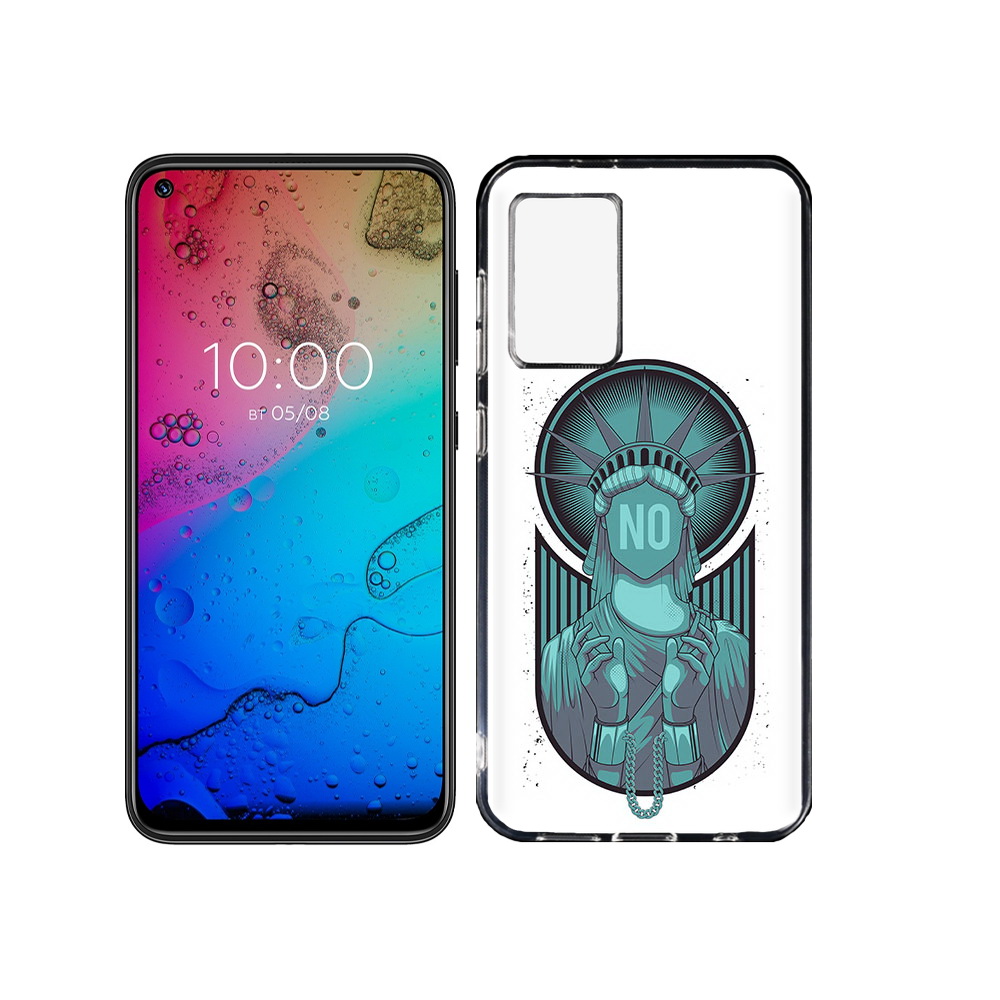 

Чехол MyPads Tocco для BQ Aurora статуя свободы зеленый, Прозрачный, Tocco