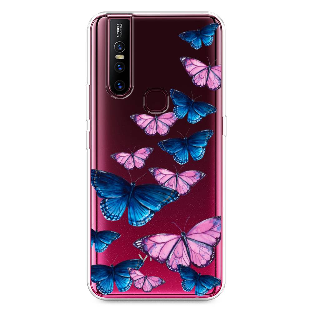 фото Силиконовый чехол "полет бабочек" на vivo v15 awog