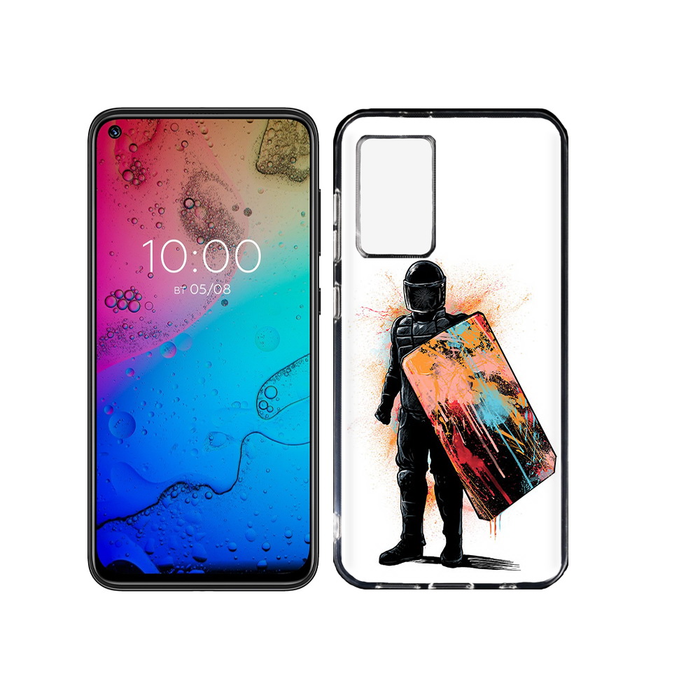 

Чехол MyPads Tocco для BQ Aurora солдат с красочным щитом, Прозрачный, Tocco