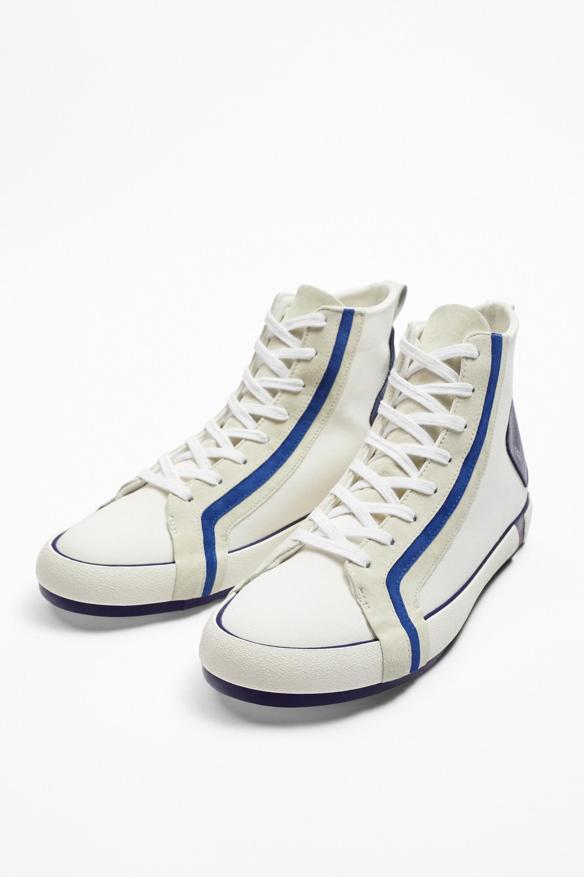 

Кеды мужские ZARA 12166920 синие 44 RU (доставка из-за рубежа), 12166920