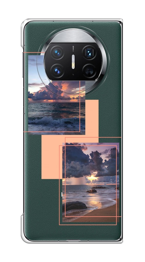 

Чехол на Huawei Mate X3 "Sky collage", Розовый;прозрачный;синий, 6122450-1