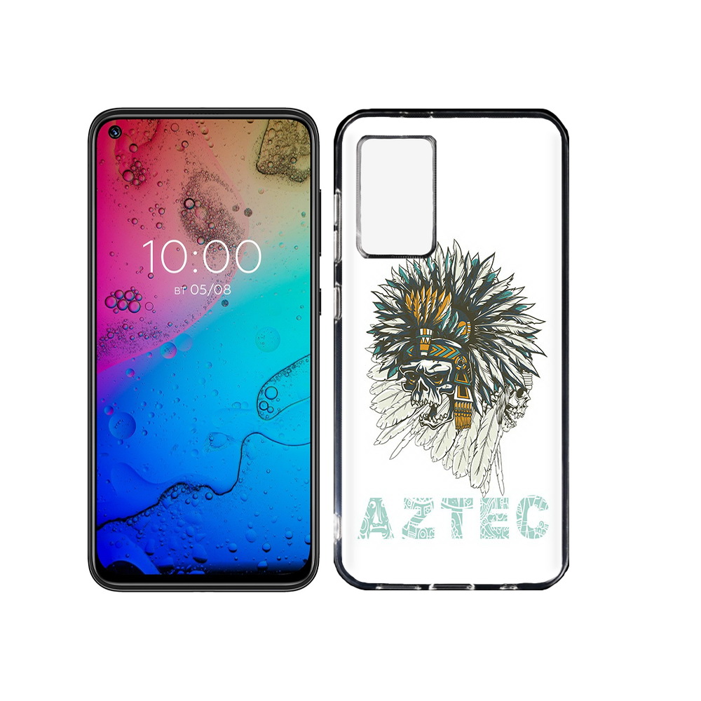 

Чехол MyPads Tocco для BQ Aurora скелет индеец, Прозрачный, Tocco