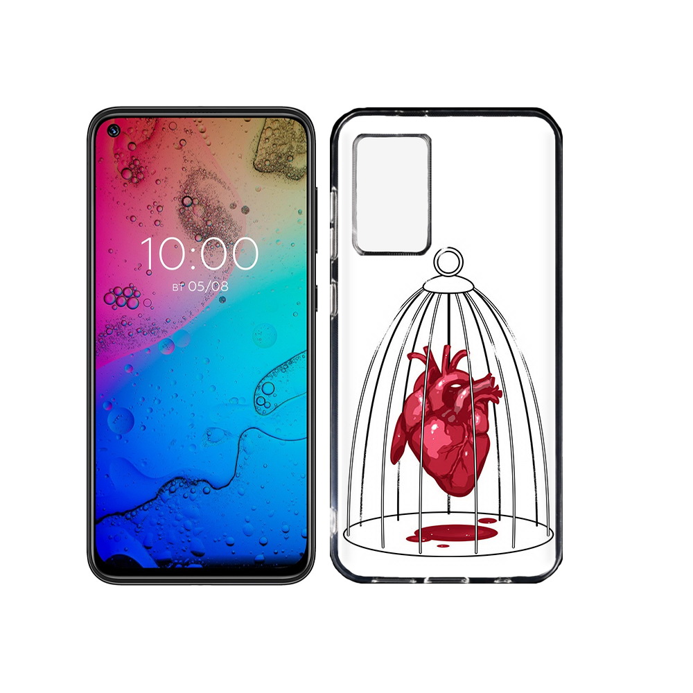 

Чехол MyPads Tocco для BQ Aurora сердце в клетке, Прозрачный, Tocco