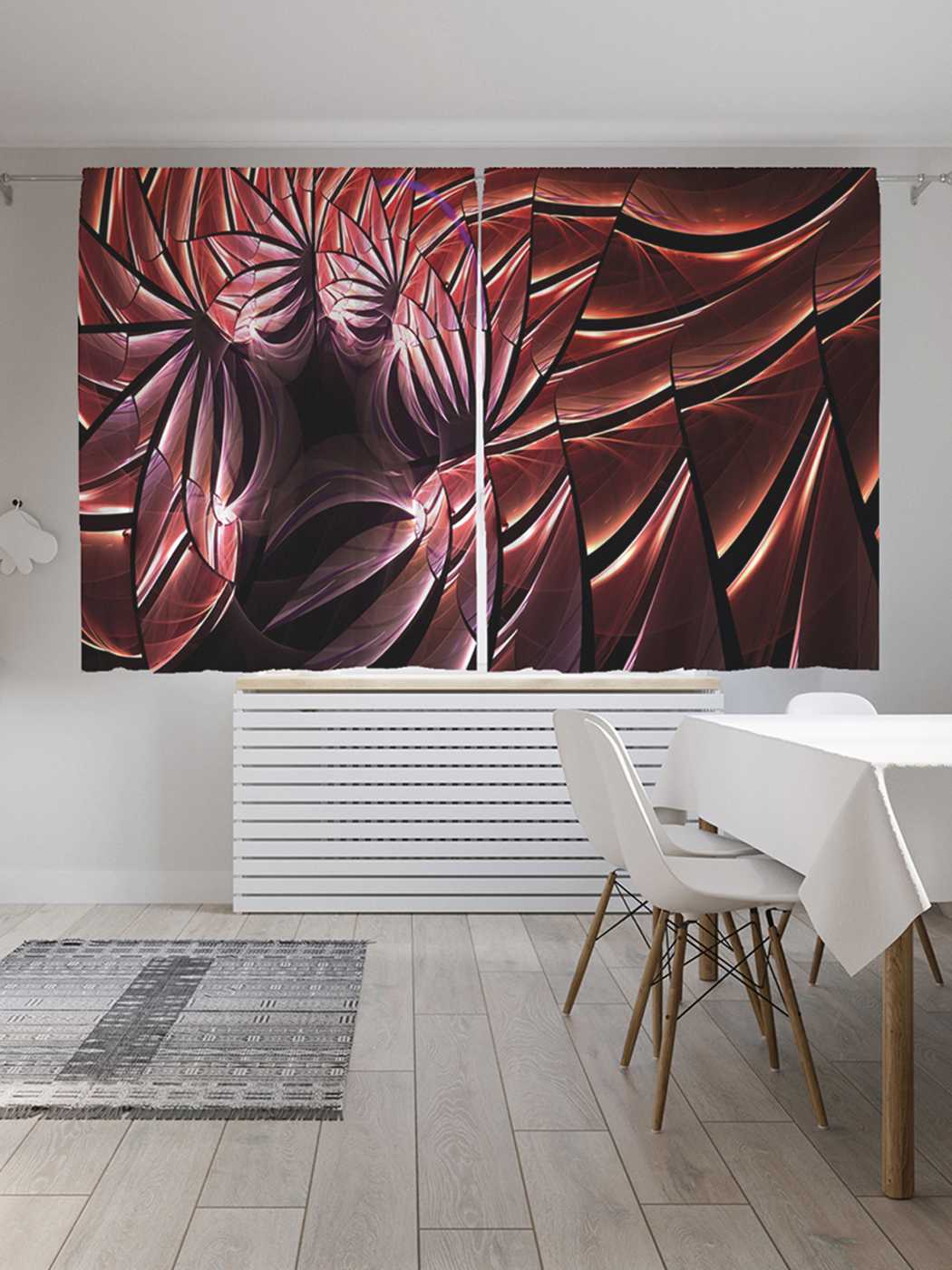 

Классические шторы JoyArty "Таинственная картина", Oxford DeLux, 2 полотна 145x180 см, Таинственная картина