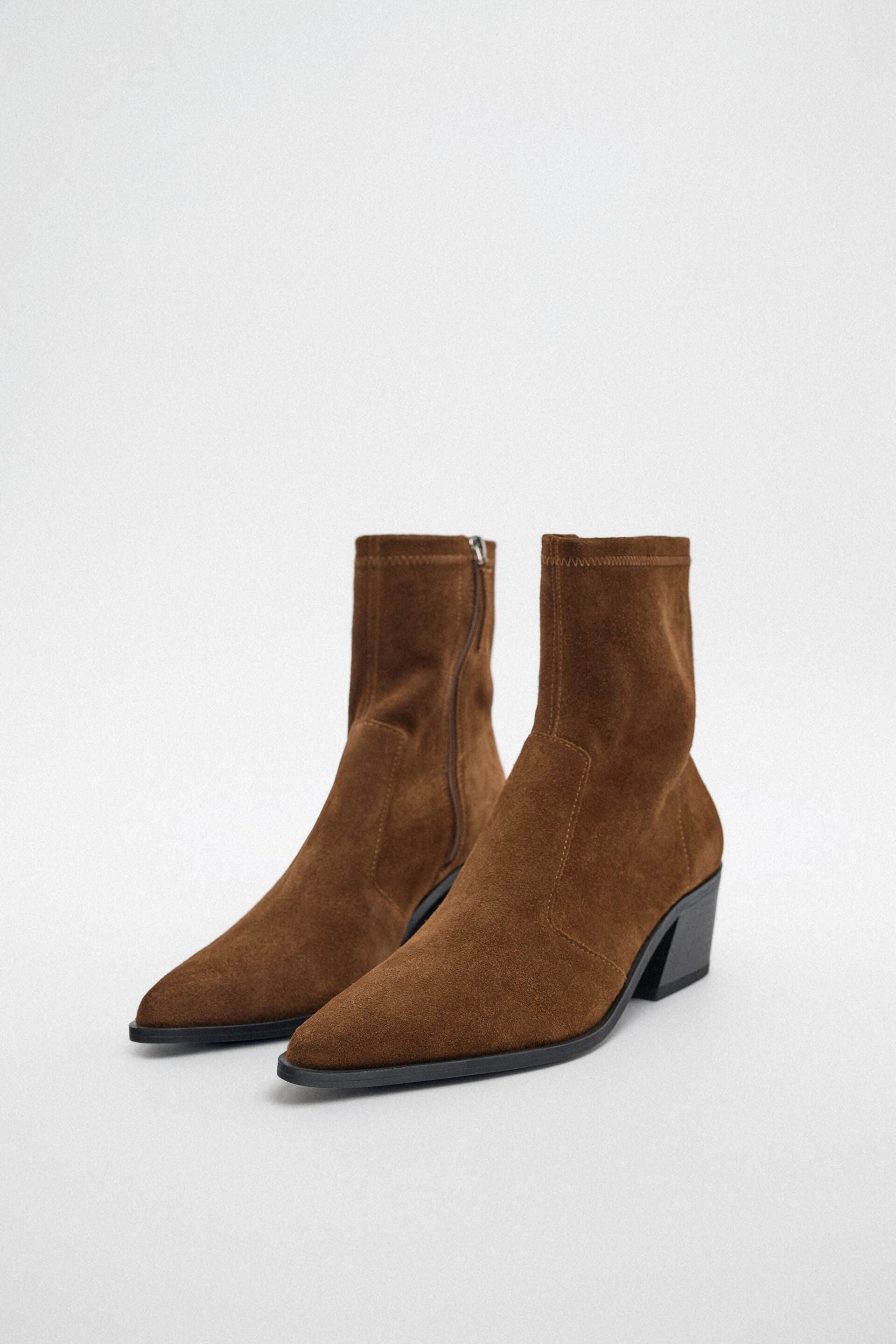 

Ботильоны женские ZARA 184605 коричневые 36 RU (доставка из-за рубежа), 184605