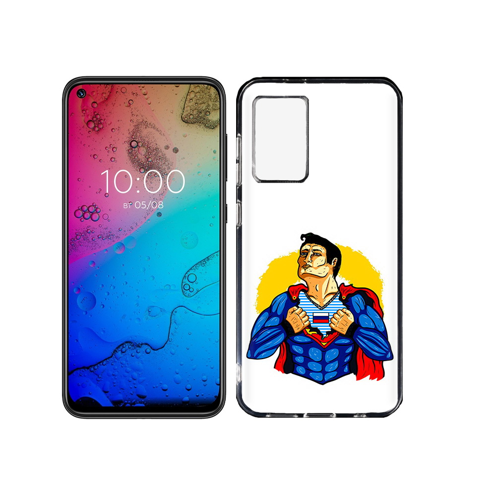 

Чехол MyPads Tocco для BQ Aurora русский супермен, Прозрачный, Tocco