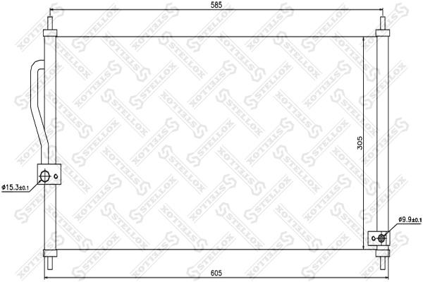 

Радиатор кондиционера STELLOX 1045220SX