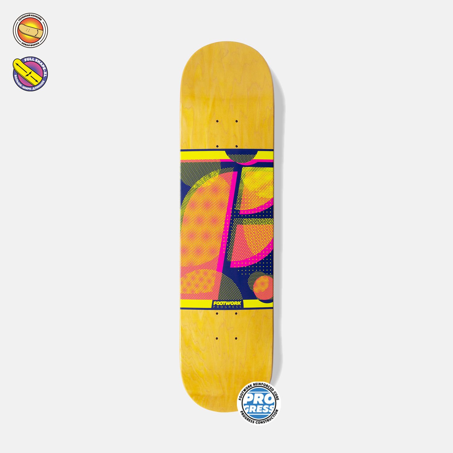 

Дека Footwork PROGRESS FURY purple ss23 (8), Желтый;фиолетовый, Fury