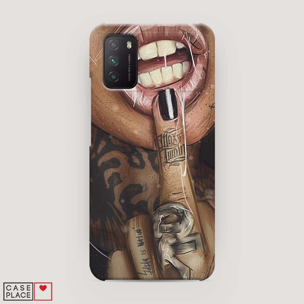 

Пластиковый чехол "Девушка с татуировками" на Xiaomi Poco M3, 39520-7