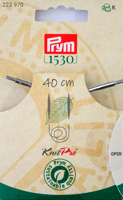 

Серия Prym 1530 - Тросик (заглушки 2шт, каб ключ) для съемных спиц NATURAL, Prym, 223970, Фиолетовый
