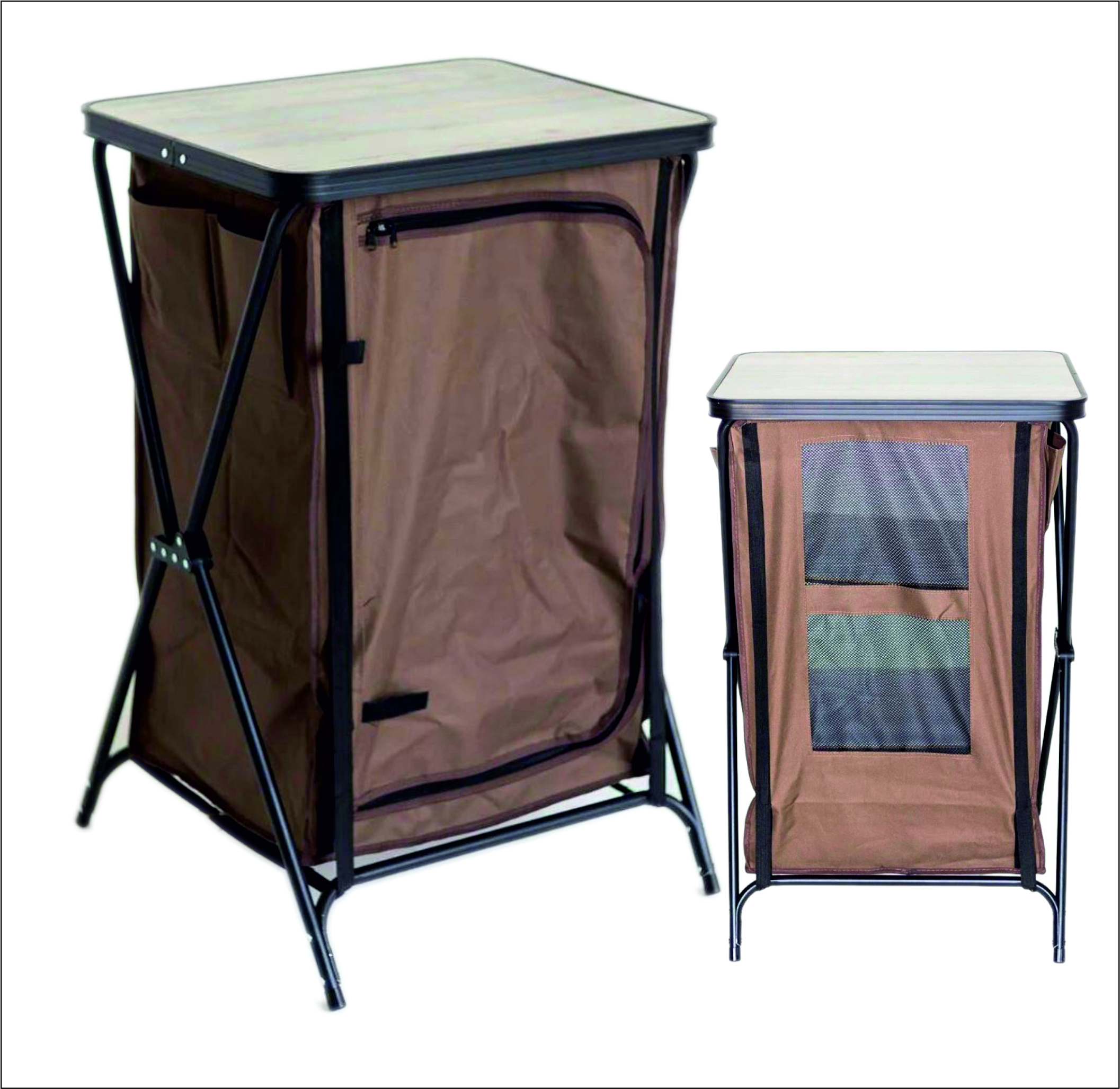 

Туристический стол Traveltop коричневый 58x50х96 см, стол-кухня