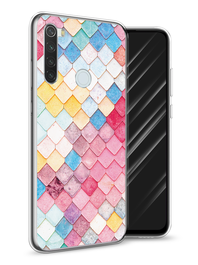 

Чехол Awog на Xiaomi Redmi Note 8T "Нежные ромбики", Разноцветный, 37450-4