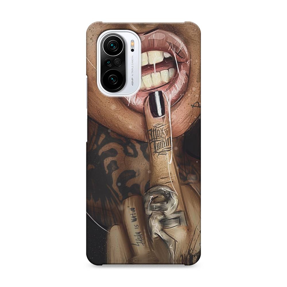 

Пластиковый чехол "Девушка с татуировками" на Xiaomi Poco F3, 310120-7