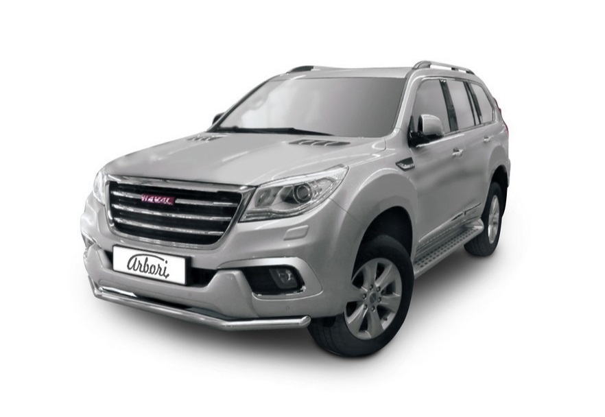 фото Защита переднего бампера arbori d57 haval h9 2015-