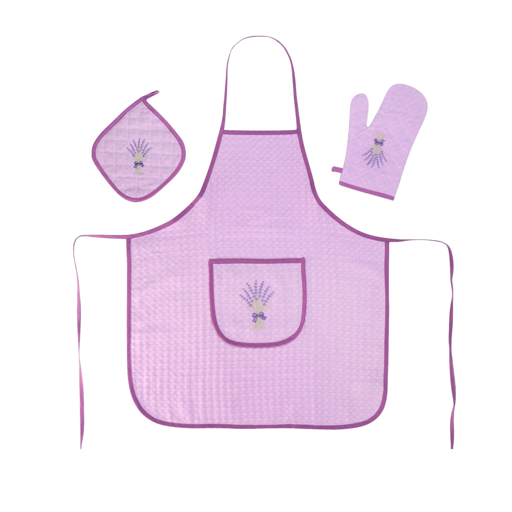 Комплект кухонный Asil Kardeks Lila Lavanda Buket 2020-31 фиолетовый