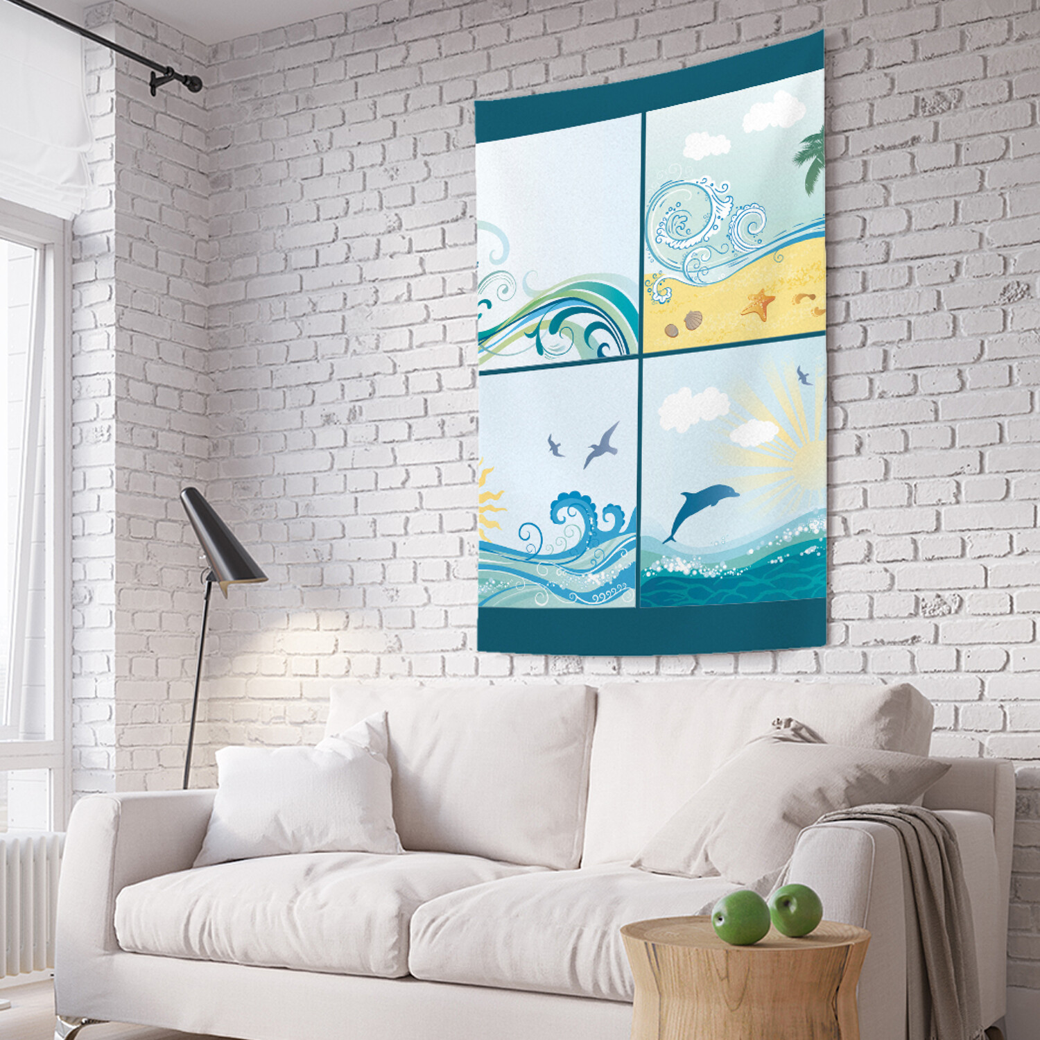 

Вертикальное фотопанно на стену JoyArty Полиптих фолн 150x200 см, Полиптих фолн