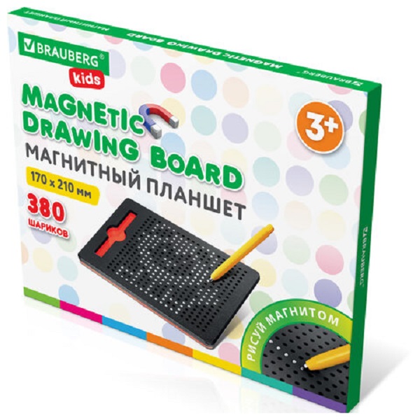 Магнитный планшет Brauberg MAGPAD MEDIUM для рисования 17х21 см 380 шариков 664921 - 1 шт.