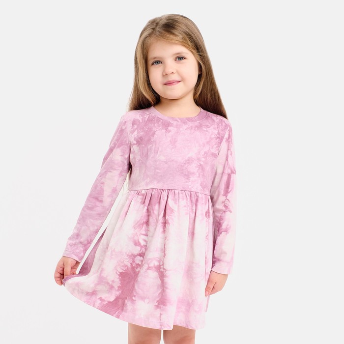 

Платье детское KAFTAN Dream р.32 (110-116), лиловый тай-дай, Розовый, Dream