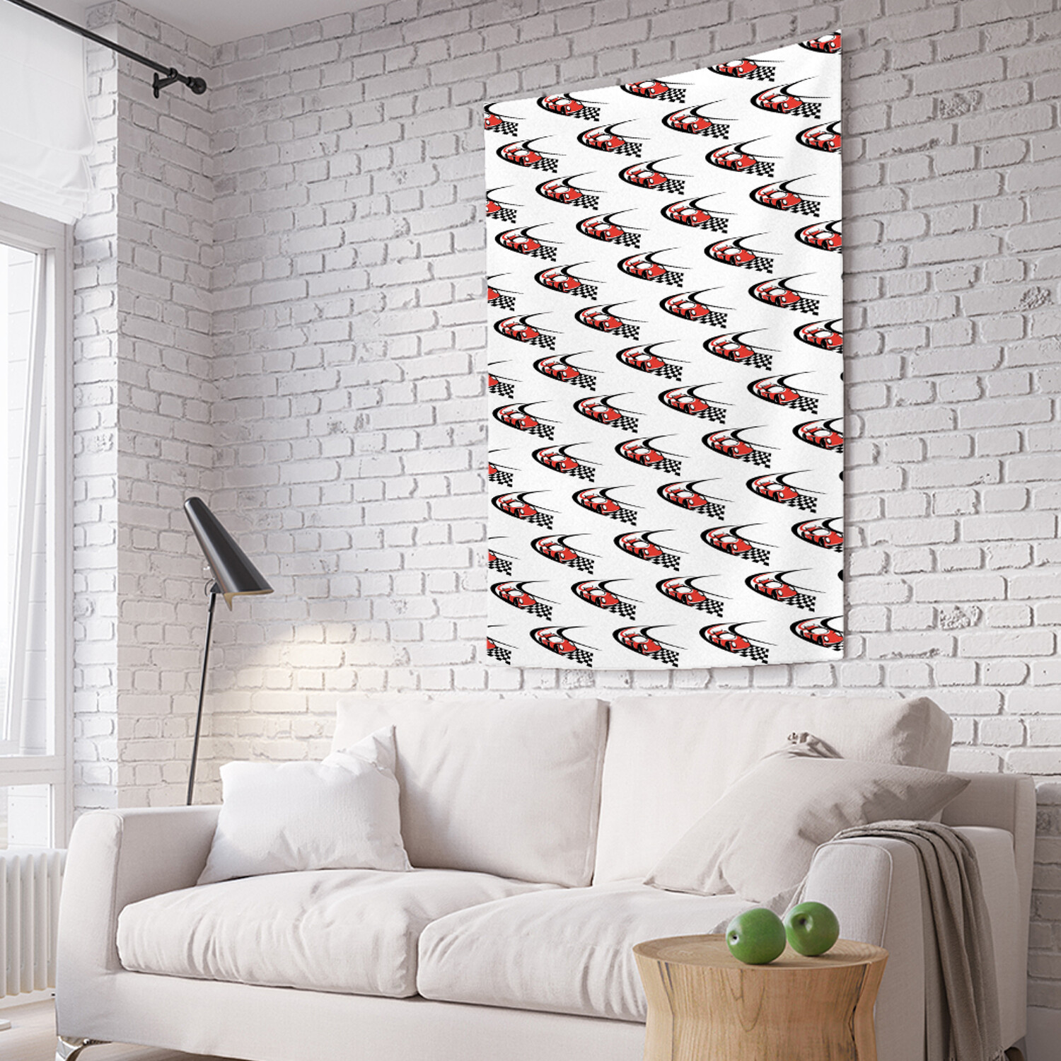 

Вертикальное фотопанно на стену JoyArty Гоночная машина на финише 150x200 см, Гоночная машина на финише