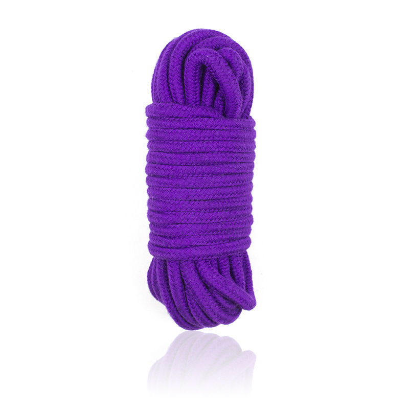 фото Хлопковая верёвка kissexpo для бондажа фиолетовая 10 м