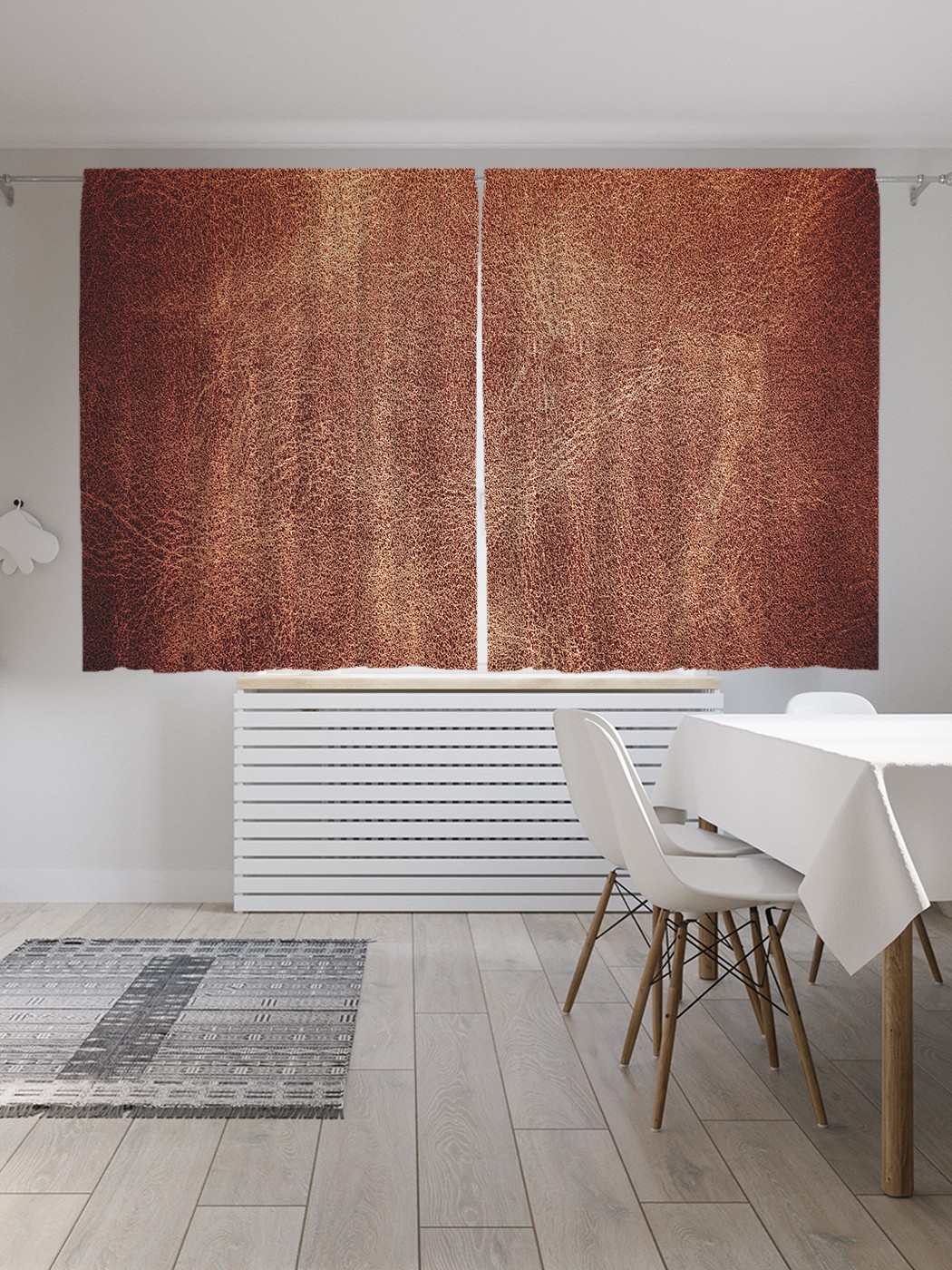 

Классические шторы JoyArty "Мелкозернистый нубук", Oxford DeLux, 2 полотна 145x180 см, Мелкозернистый нубук