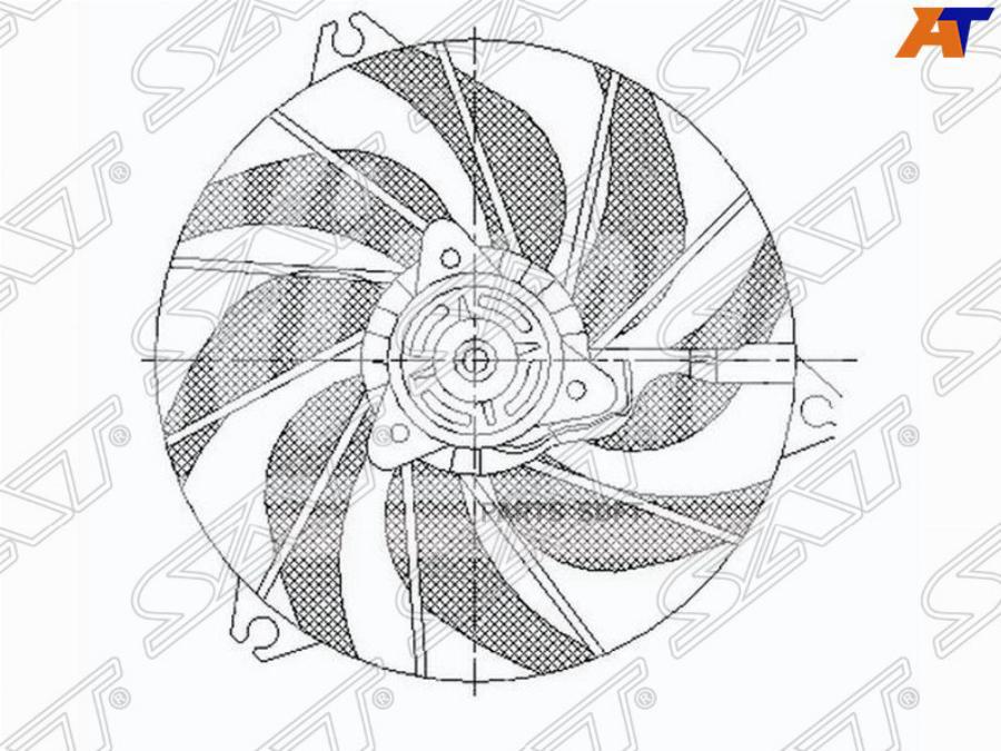 

Диффузор Радиатора В Сборе Peugeot 206 98-05 Sat арт. ST-PG26-201-0