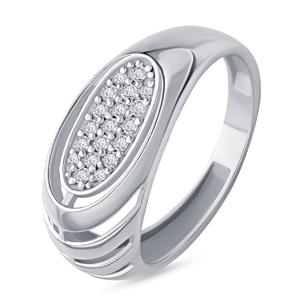 

Кольцо из серебра р.  585Gold 701013490, фианит, 701013490