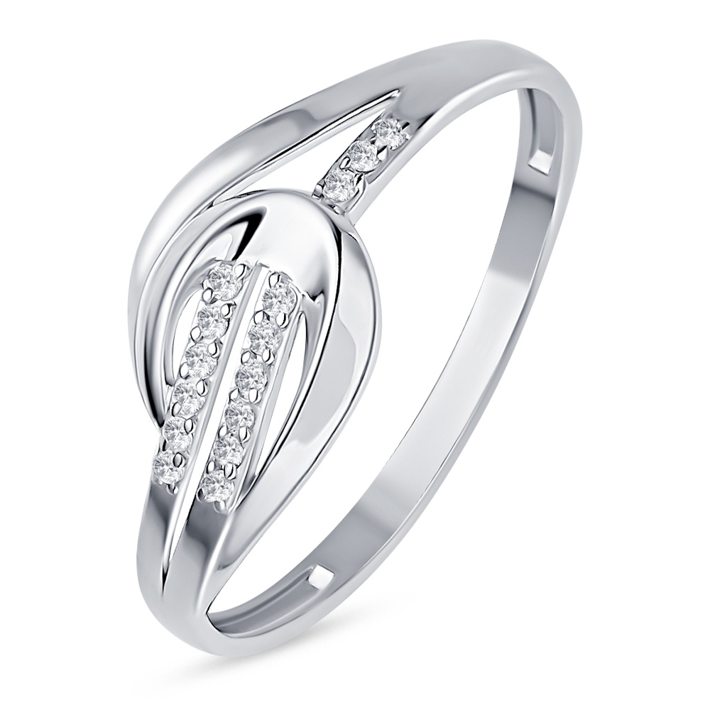 

Кольцо из серебра р. , 585Gold 701013459, фианит, 701013459