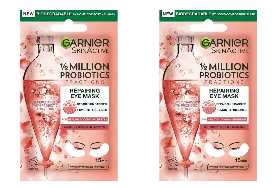 

Патчи тканевые для глаз Garnier skin active восстанавливающие с пробиотиками 6г 2шт, 3600542461740