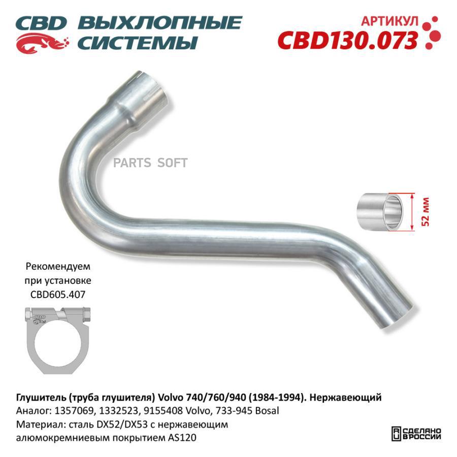 

Глушитель Сред.Труба Volvo 740 760 940 87-95 (Россия)