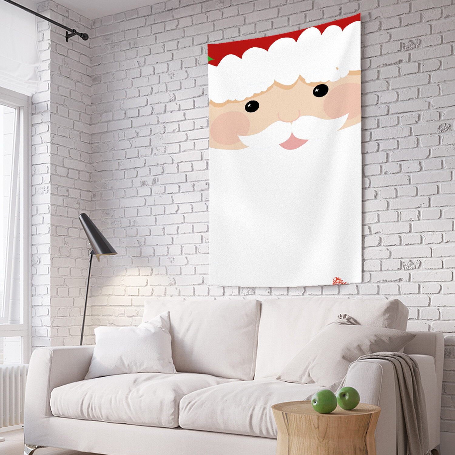 

Вертикальное фотопанно на стену JoyArty Векторный Санта 150x200 см, Векторный Санта