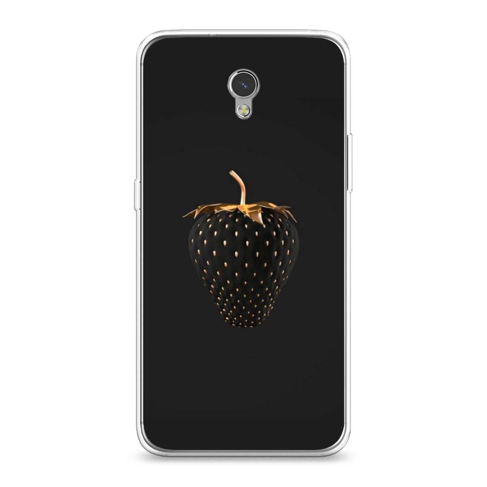 

Чехол Awog на ZTE Blade V7 / ЗТЕ Блэйд V7 "Черно-золотая клубника", Разноцветный, 131150-10