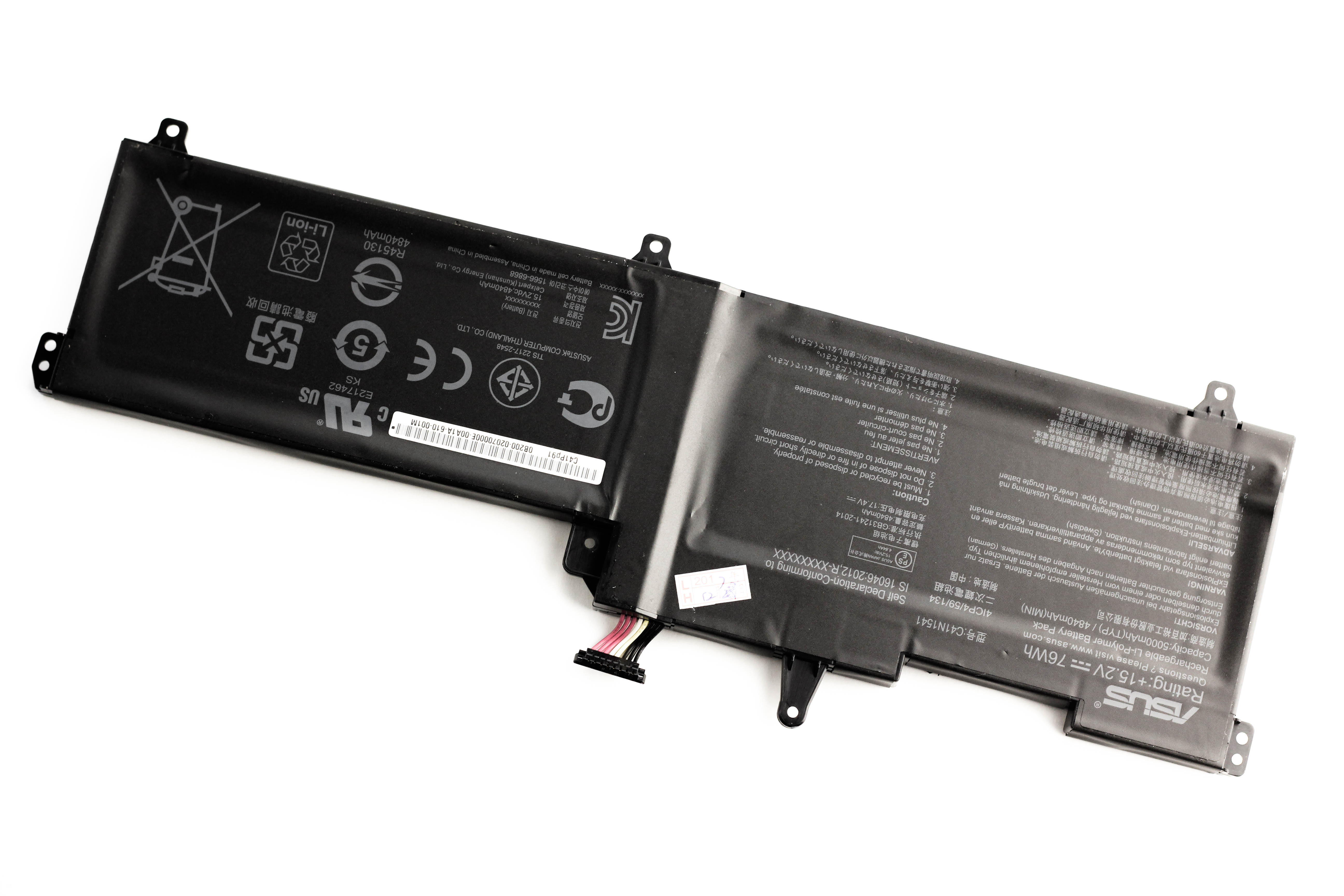 

Аккумулятор для ноутбука Asus GL702VI ORG (15.2V 4840mAh) C41N1541