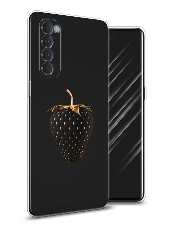 

Чехол Awog на Oppo Reno 4 Pro "Черно-золотая клубника", Разноцветный, 258950-10