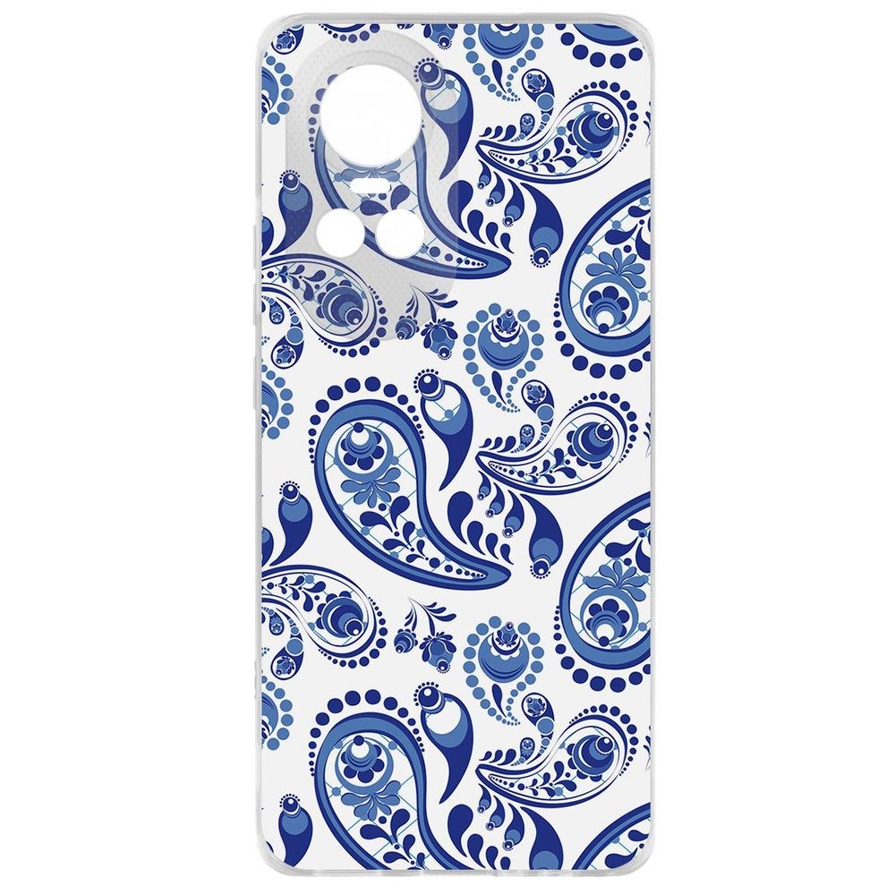 

Чехол-накладка Krutoff Clear Case Гжель для Oppo Reno10 Pro 5G, Прозрачный