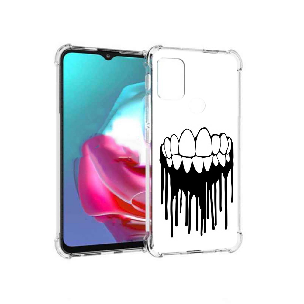 

Чехол MyPads Tocco для Motorola Moto G зубы (PT227061.346.372), Прозрачный, Tocco