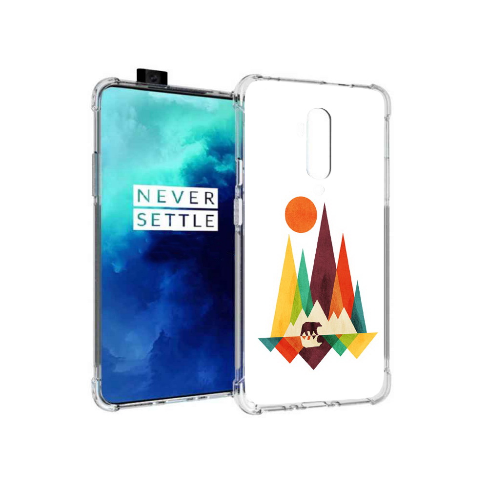 

Чехол MyPads Tocco для OnePlus 7T Pro нарисованные горы с медведем (PT139735.142.506), Прозрачный, Tocco